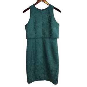 Karl Lagerfeld | Green Tiered Sleeveless Dress, 4